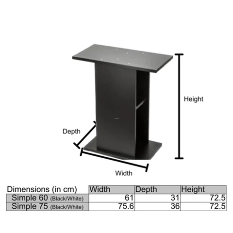 Chân hồ cá cảnh - Aquael Cabinet Simple 60 ( 60 x 30 x 73cm )