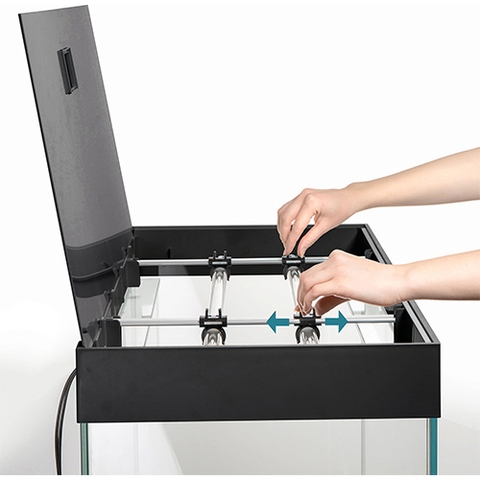 Bộ hồ cá cảnh cao cấp - Aquarium OPTI Set 125 Black 2.0 ( 81 x 36 x 51cm )