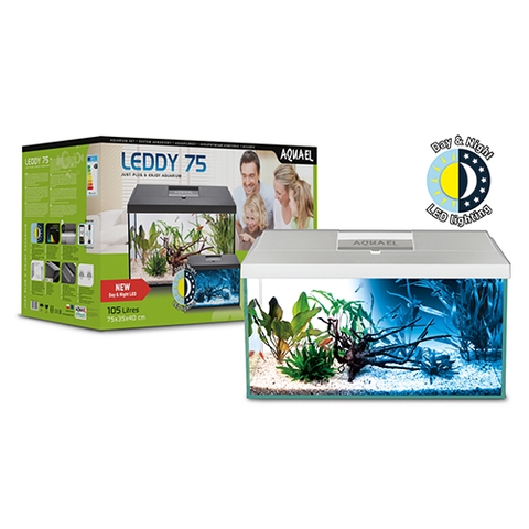 Bộ hồ cá cảnh - Aquael LEDDY Set Plus D&N 75 ( 75 x 30 x 36cm )