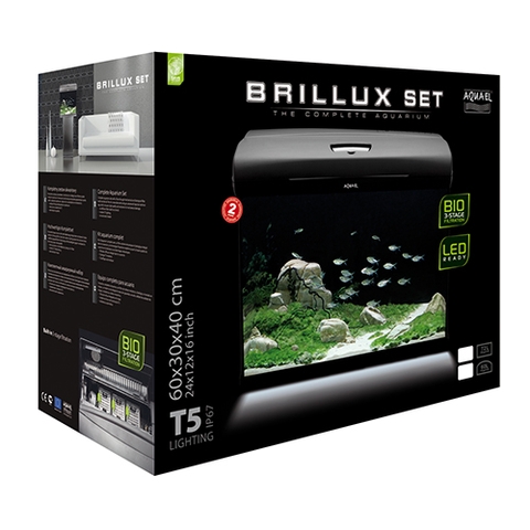 Bộ hồ cá cảnh - Aquael Brillux Aquarium Set Bio 60 ( 60 x 30 x 40cm)