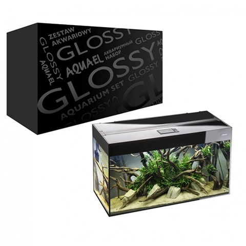 Bộ hồ cá cảnh cao cấp - Aquael Glossy Set 80 ( 80x35x55cm) with 2x16 LED
