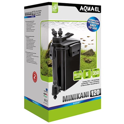 Máy lọc thùng hồ cá cảnh - Aquael MINI KANI Filter 120 ( 6W - 350 l/h )