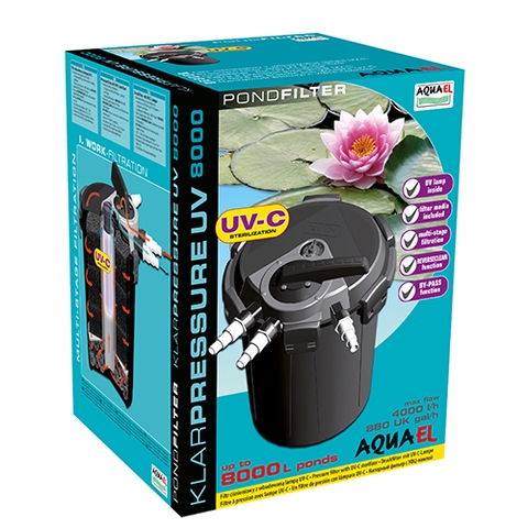 Thùng lọc hồ cá Koi - Aquael KLAR PRESSURE Pond Filterr + UV 8000