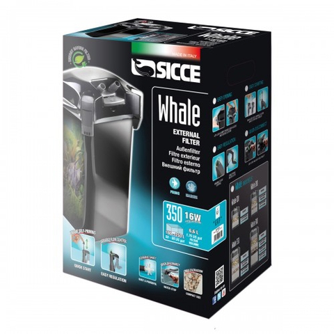 Máy lọc nước hồ cá - Sicce Whale Filter 350 - 1.100 l/h ( 14W )