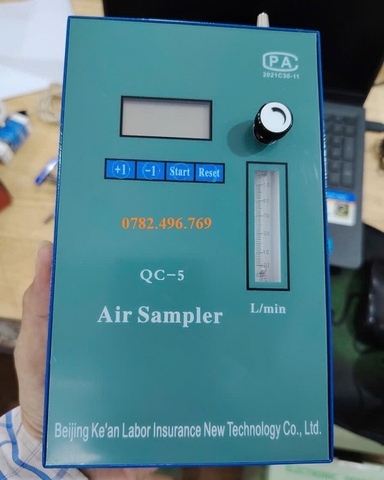 MÁY LẤY MẪU KHÍ CẦM TAY QC-5 (0,3-5,0 L/PHÚT)