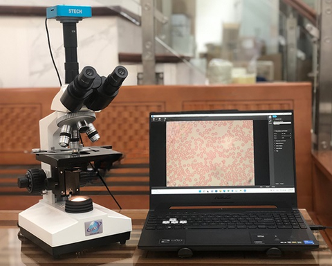 KÍNH HIỂN VI 3 MẮT KÈM CAMERA DÙNG CHO GIÁO VIÊN