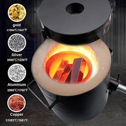 LÒ NẤU KIM LOẠI BẰNG GA (GAS) GMF1001 (1KG. 2KG, 3KG, 5KG, 6KG, 10KG, 16KG)