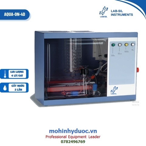 MÁY CẤT NƯỚC 2 LẦN ẤN ĐỘ LABSIL AQUA-ON D | 2/4/8 LÍT/GIỜ