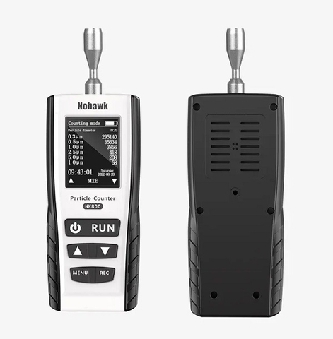 MÁY ĐẾM HẠT BỤI KHÔNG KHÍ LASER 6 KÊNH CẦM TAY NK800 PM2.5/PM10