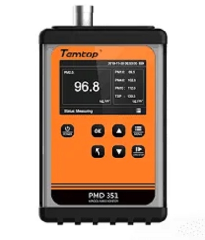 MÁY ĐẾM HẠT CẦM TAY TEMTOP PMD 351 (PM1.0, PM2.5, PM4.0, PM10, TSP)