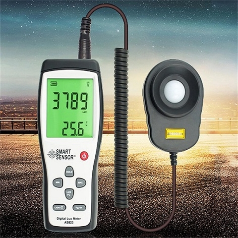 MÁY ĐO CƯỜNG ĐỘ ÁNH SÁNG SMARTSENSOR AS823 (1~200.000LUX; ±5%RDG ±10)