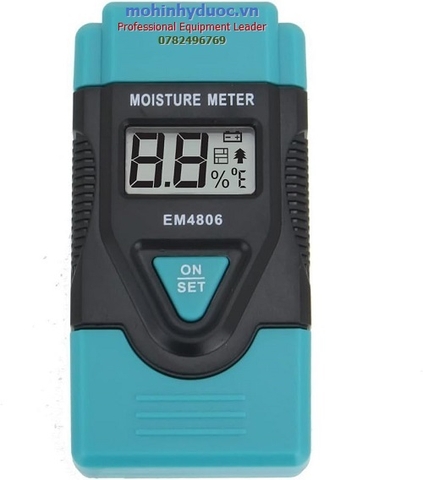 MÁY ĐO ĐỘ ẨM BÊ TÔNG/VẬT LIỆU XÂY DỰNG/GỖ EM-4806 (BÌA CỨNG, GIẤY, THẠCH CAO, BÊ TÔNG, VỮA)