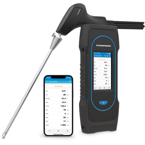 MÁY ĐO KHÍ THẢI, KHÍ ĐỐT CẦM TAY SAUERMANN SICA 230-5NDC ĐO: O2, CO, NO/NOX, NO2, SO2