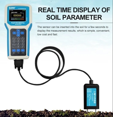 MÁY ĐO NPK, PH, EC, ĐỘ ẨM, NHIỆT ĐỘ TRONG ĐẤT CẦM TAY