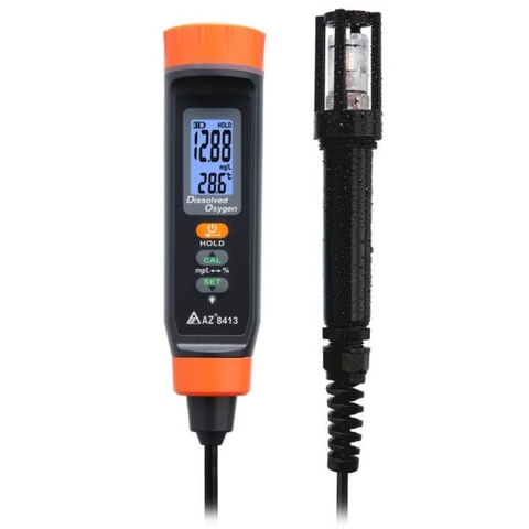 MÁY ĐO OXY HÒA TAN AZ 8413 CÁP ĐẦU DÒ DÀI 3M
