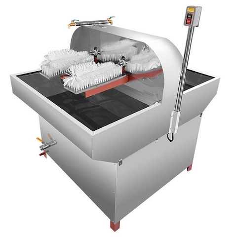 MÁY RỬA CHAI LỌ BÁN TỰ ĐỘNG 2 ĐẦU VÒI/CHỔI SP-2, 4 ĐẦU VÒI/CHỔI SP-4