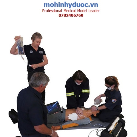 MÔ HÌNH MÔ PHỎNG ĐA NĂNG HỒI SỨC CẤP CỨU, KẾT BỘ ĐIỀU KHIỂN HIỂN THỊ KẾT QUẢ, KHỬ RUNG TIM