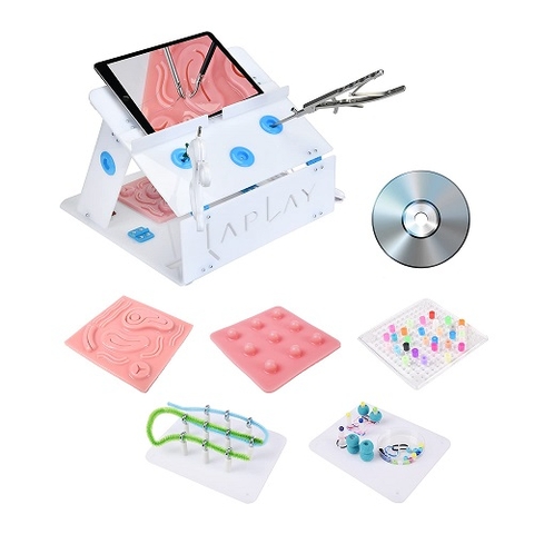 MÔ HÌNH THỰC HÀNH PHẪU THUẬT NỘI SOI ĐƠN GIẢN 3 LỖ KẾT NỐI IPAD, CAMERA