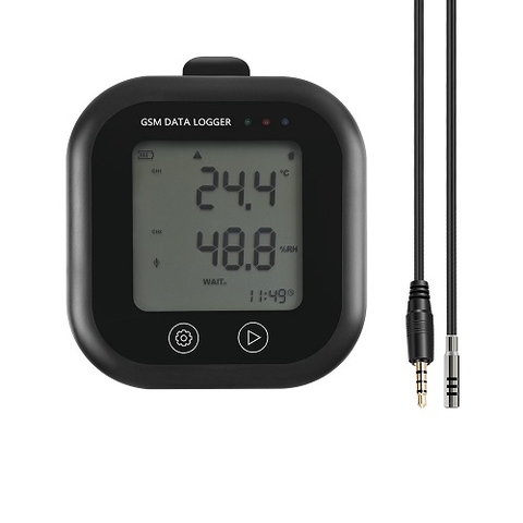 NHIỆT ẨM KẾ TỰ GHI GSM-200E CÓ CẢNH BÁO BẰNG TIN NHẮN/CUỘC GỌI