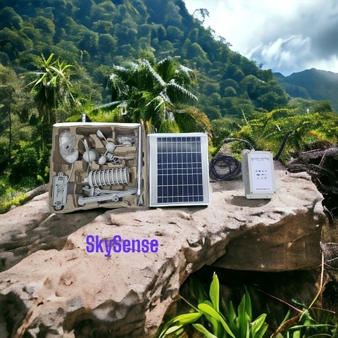 TRẠM THỜI TIẾT THÔNG MINH SKYSENSE KẾT NỐI 4G - WIFI - FANET - SOLAR - ANDROID - WEB
