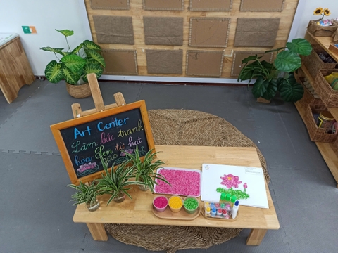 🌸🎨 HOA SEN TỪ NHỮNG HẠT GẠO NHỎ XÍU 🎨🌸