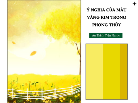 Ý nghĩa của màu vàng kim trong phong thủy