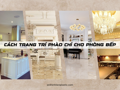 Cách trang trí phào chỉ cho phòng bếp tinh tế, hiện đại