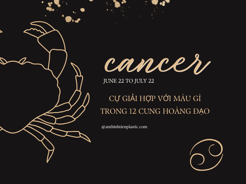 Cự Giải hợp với màu gì trong 12 cung hoàng đạo