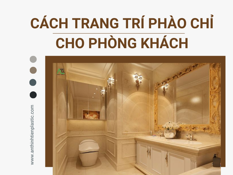 Cách trang trí phào chỉ cho phòng tắm đẹp mắt - ấn tượng