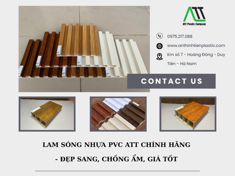 Lam sóng nhựa PVC ATT chính hãng - Đẹp sang, chống ẩm, giá tốt
