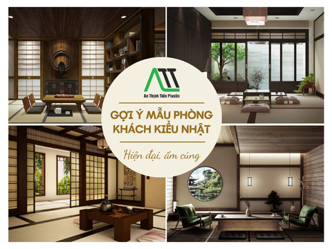 Gợi ý mẫu phòng khách kiểu Nhật hiện đại, ấm cúng