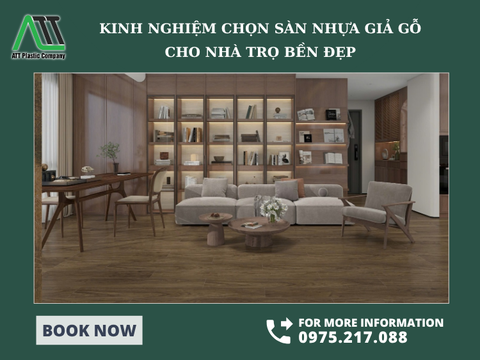 Kinh nghiệm chọn sàn nhựa giả gỗ cho nhà trọ bền đẹp