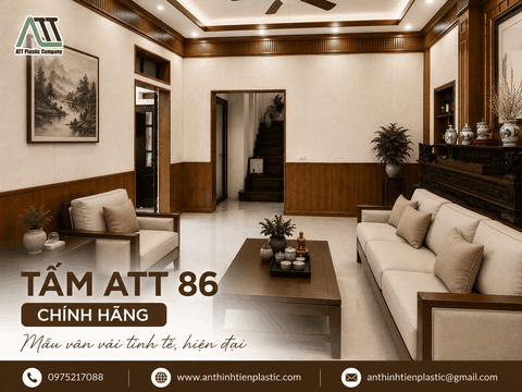 Tấm ATT 86 chính hãng - Mẫu vân vải tinh tế, hiện đại