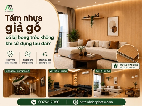 Tấm nhựa giả gỗ có bị bong tróc hay không khi sử dụng lâu dài?