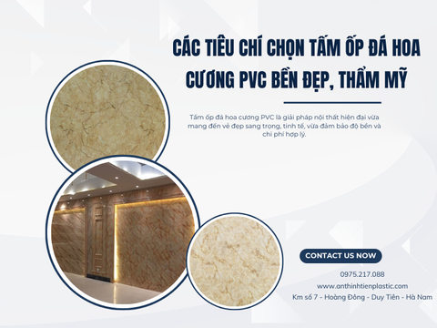 Các tiêu chí chọn tấm ốp đá hoa cương pvc bền đẹp, thẩm mỹ