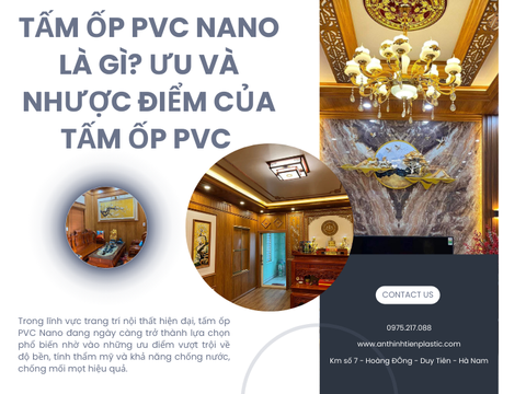 Tấm ốp PVC nano là gì? Ưu và nhược điểm của tấm ốp PVC