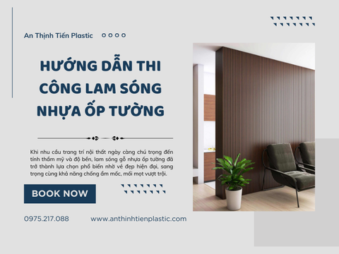 Hướng dẫn thi công lam sóng gỗ nhựa ốp tường