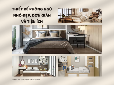 Thiết kế phòng ngủ nhỏ đẹp, tối giản và tiện ích