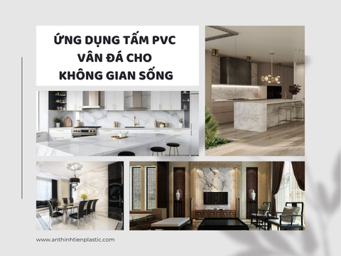 Ứng dụng tấm PVC vân đá cho không gian sống