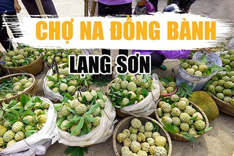 Nhộn nhịp chợ na Đồng Bành - Lạng Sơn