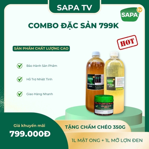 [ DEAL HOT ] MUA 1 CHAI MỠ LỢN ĐEN + 1 CHAI MẬT ONG KHOÁI TẶNG 1 LỌ CHẨM CHÉO VỊ TÊ CAY 350G