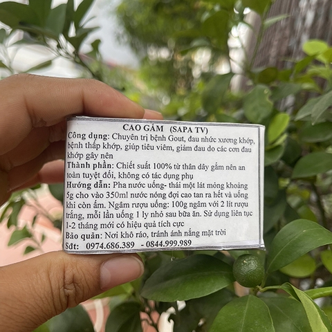 Cao Gắm Tây Bắc 100g