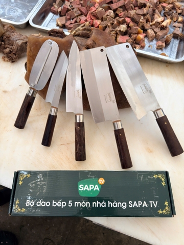 Bộ Dao Bếp 5 Món Sapa TV