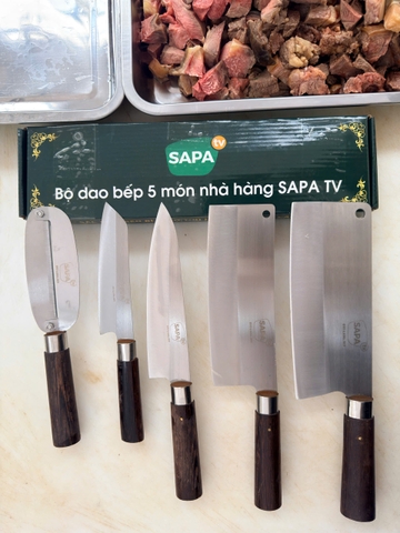 Bộ Dao Bếp 5 Món Sapa TV