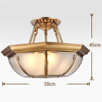 ĐÈN ỐP TRẦN TRANG TRÍ THEO PHONG CÁCH MỸ DO250