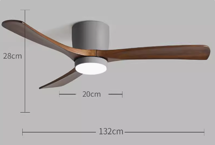 Quạt Trần Đèn Thân Ngắn Cho Chung Cư Thấp QT068
