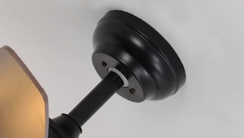 ĐÈN QUẠT TRẦN HÌNH LÁ HOA HƯỚNG DƯƠNG QT268