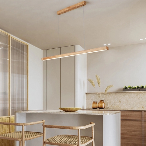 Đèn Thả Gỗ Đơn Giản Cho Bàn Ăn Bàn Đảo DT276
