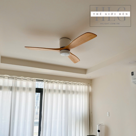 Quạt Trần Đèn Thân Ngắn Dành Cho Trần Thấp QT090