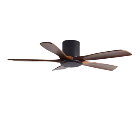 Quạt Trần Thân Ngắn 5 Cánh Gỗ Tự Nhiên QT111